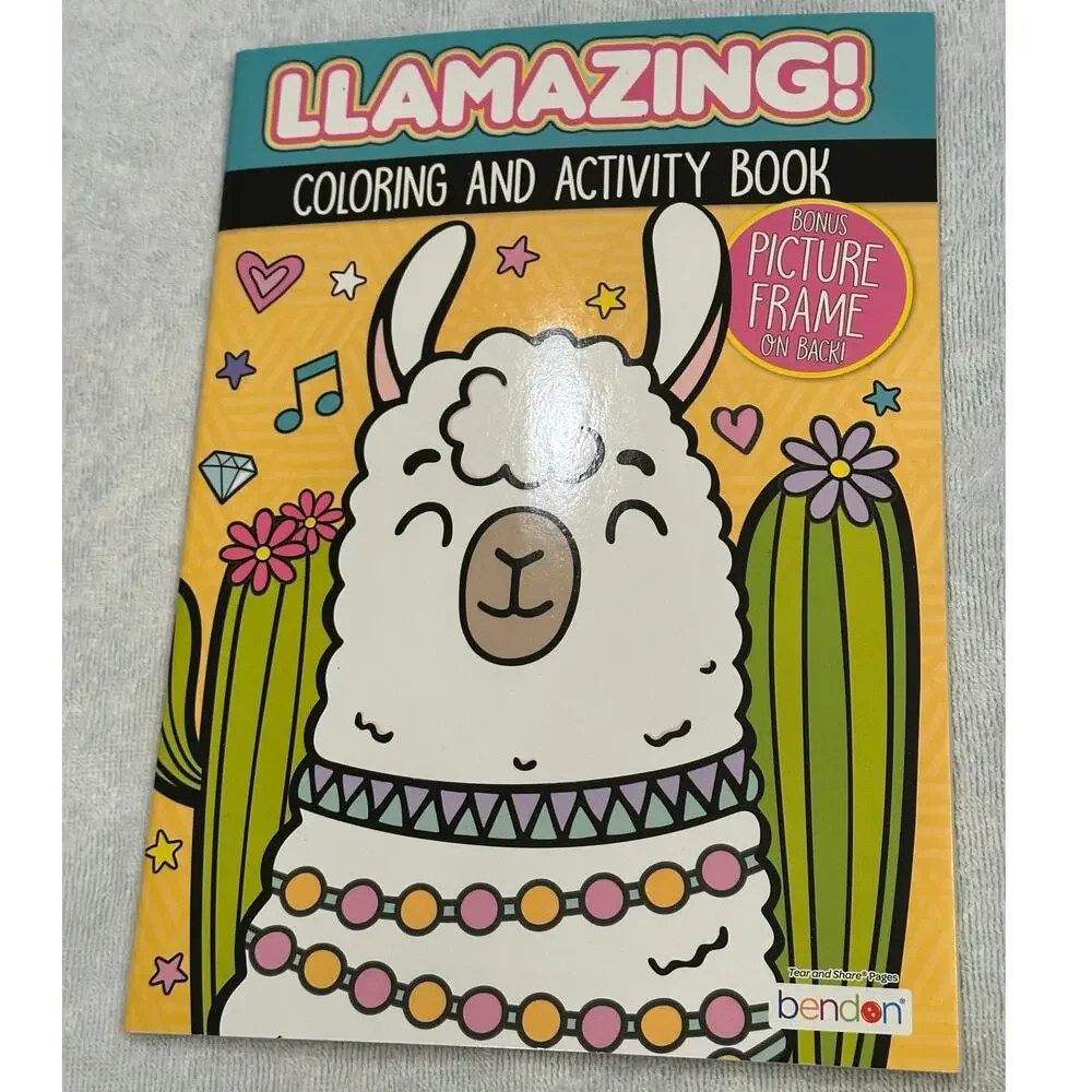 Llamazing coloring and activity book